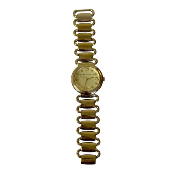 MARC BY MARC JACOBS Stainless Steel Gold Tone Chain Link Bracelet Watch - Picture 3 of 9